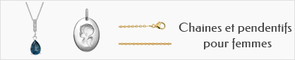 collections de chaines et pendentifs en or pour femmes