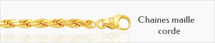 collection chaines de cou en or pour femmes maille corde