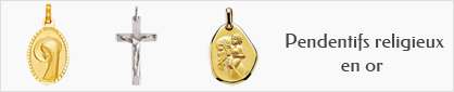 collections de pendentifs religieux en or pour femmes
