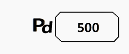poinçon palladium 500/1000