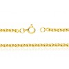 chaine or jaune 18 carats maille forçat pour femmes