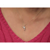 Pendentif or blanc 18 carats "dauphin"