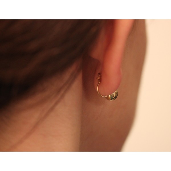 boucles d'oreilles en or 18 carats fashion pour femmes