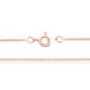 chaine or rose 18 carats maille forçat pour femmes
