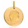 médaille ange en or 18 rectangulaire