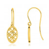 Boucles d'oreilles or jaune 18 carats pendants