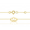Bracelet or jaune 18 carats "flower" - 18 cm