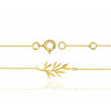 Bracelet or jaune 18 carats "branche" - 18 cm