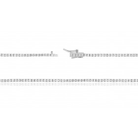 Bracelet or blanc 18 carats et diamant 1,00 carat - 17,5 cm