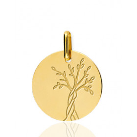 Pendentif en or 18 carats "arbre de vie" 16 mm