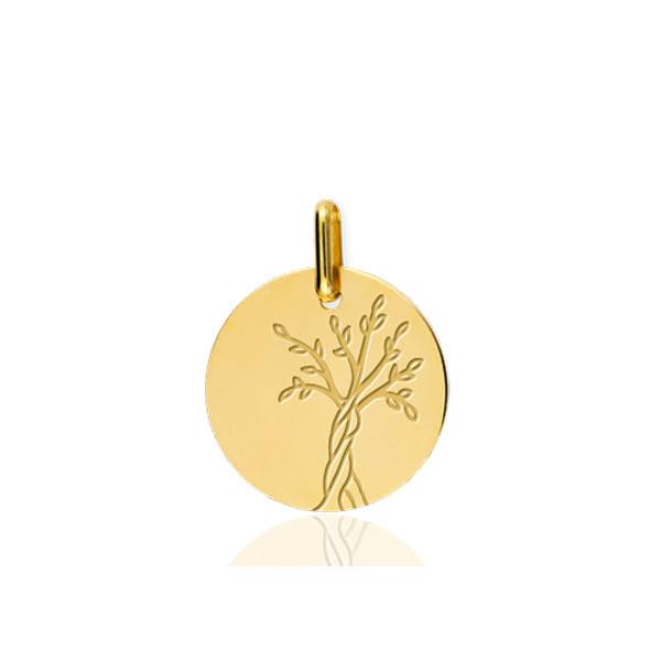Pendentif en or 18 carats "arbre de vie" 16 mm
