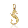 Pendentif or 18 carats "hippocampe" 12 x 10 mm