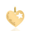 Pendentif or 18 carats "mon étoile" 13 mm