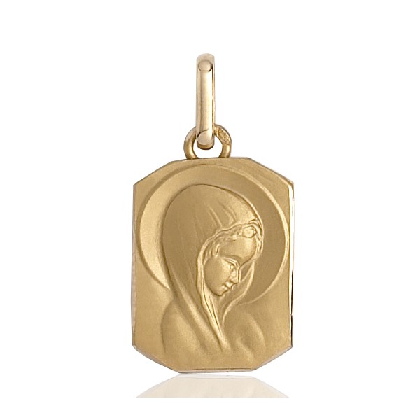 médaille or 18 carats de la vierge