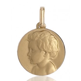 médaille "enfant" en or 18 ronde