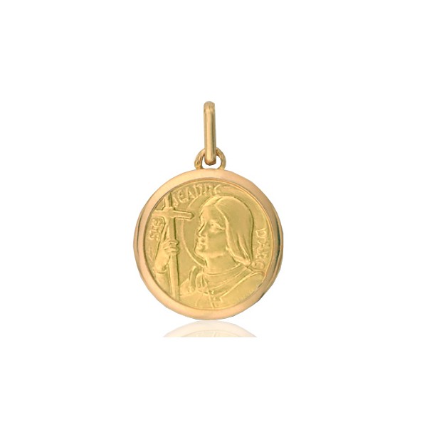 médaille or 18 carats Jeanne d'Arc