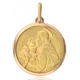 médaille or 18 carats Saint-Antoine