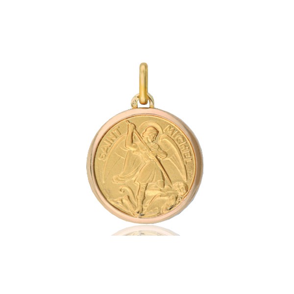 médaille or 18 carats Saint-Michel
