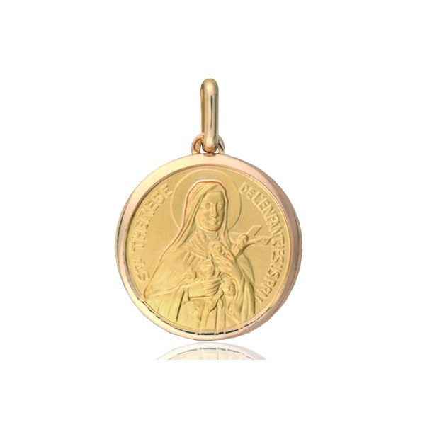 médaille or 18 carats Sainte-Thérèse de Lisieux