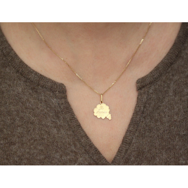 Pendentif en or 18 carats "je t'aime" 15 mm
