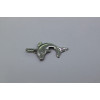 Pendentif en or blanc 18 carats "dauphin" 20 x 14 mm
