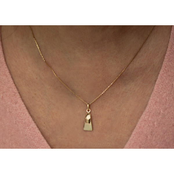Pendentif "Palme de plongée" or jaune 18 carats