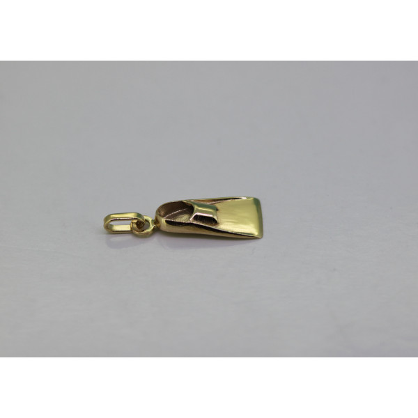 Pendentif "Palme de plongée" or 18 carats