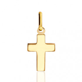 Pendentif croix or jaune 18 carats 13 x 10 mm