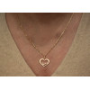Pendentif or 18 carats personnalisable "cœur"