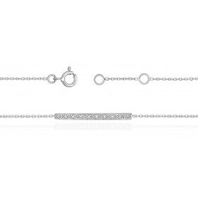 Bracelet ajustable en or 18 carats et barrette diamants 0,060 carat pour femmes