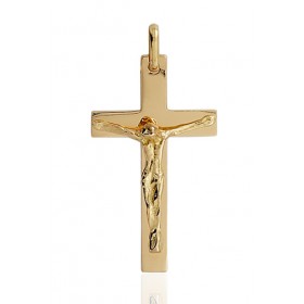 Croix or 18 carats avec christ