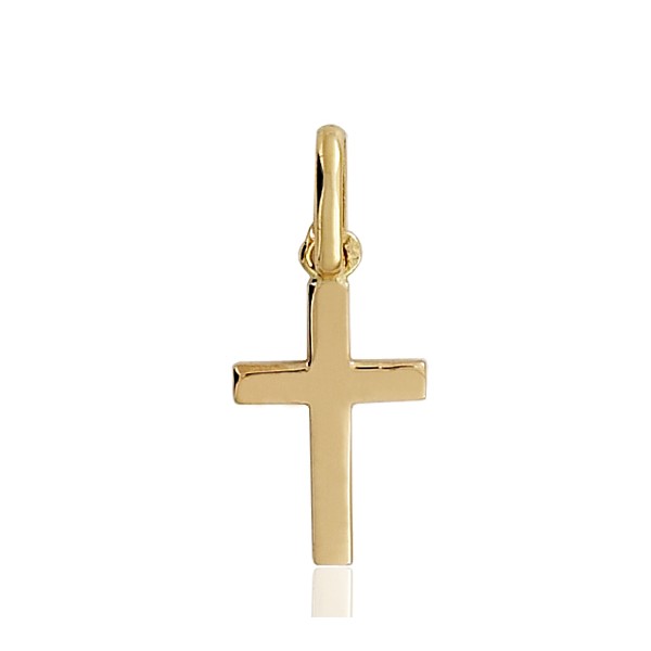 Pendentif croix or 18 carats 11 X 0,70 mm