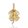 Pendentif or 18 carats "trèfle"