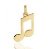 Pendentif or 18 carats "note de musique"