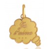 Pendentif or 18 carats "je t'aime"