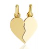 Pendentif or 18 carats "cœur à partager"