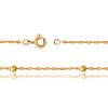 Chaine de cheville en or jaune 18 carats pour femmes "boules"
