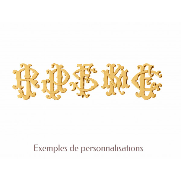 Lettres pour chevalières or