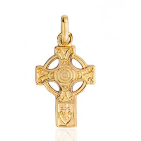 Pendentif or 18 carats "croix celtique"