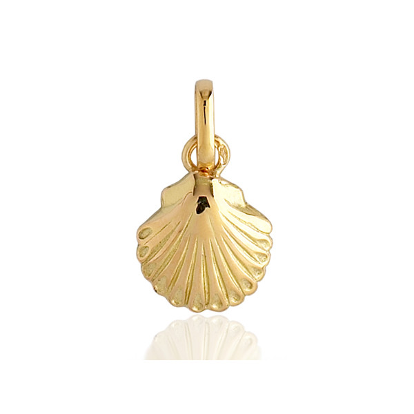 Pendentif en or 18 carats "coquille Saint-Jacques"
