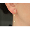 Boucles d'oreilles pendants or jaune 18 carats