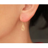 Boucles d'oreilles or jaune 18 carats