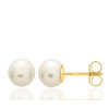 Boucles d'oreilles perle de culture 5 mm et or 18 carat