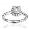 Bague diamant 0,25 carat et or blanc 18 carats