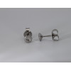 Puces d'oreilles diamant à partir de 0,16 carat et or blanc 18 carats