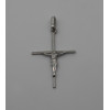 Pendentif croix et Christ en or blanc 18 carats