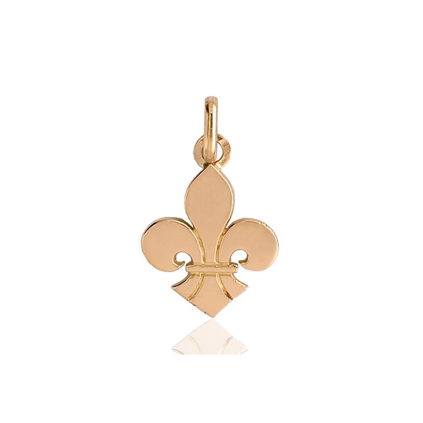 Pendentif en or 18 carats "fleur de lys"