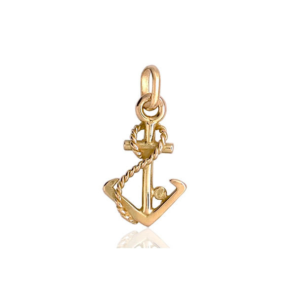 Pendentif or 18 carats "encre de bateau"