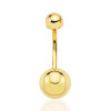 Piercing nombril or jaune 18 carats