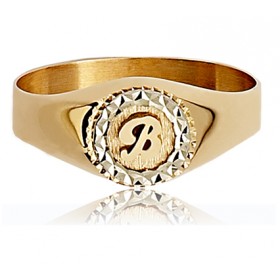 Chevaliere or 7501/000 bicolore pour femme
